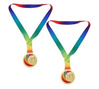 SAFIGLE 2 Medallas de Premio Competiciones Deportivas, Medallas de Aleación de Zinc con Cincha, Ideales para Eventos de Pista Competencia Saludable
