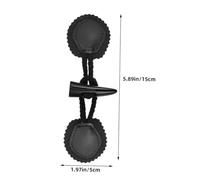 SAFIGLE 2 pares Clásico Cierre de Botones de Resina y Piel Sintética Diseño de Cuerno Falso para Abrigos y Chaquetas para Manualidades y Decoración de Prendas