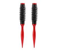 SAFIGLE 2 peines cilíndricos de nailon para peinar el cabello, pequeños cepillos cilíndricos de limpieza, desenredantes para mujeres y hombres, para peluquería y cardado.