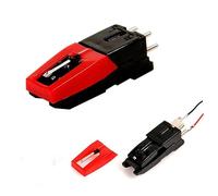 SAFIGLE 2 Piezas Accesorios para Discos de Vinilo Adaptador de 45 Registros Piedra cornalina lápiz de gramófono Vinyls lápiz óptico Aguja giratoria lápiz de Aguja fonógrafo Tocadiscos