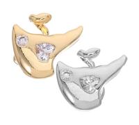 SAFIGLE 2 Piezas Adornos Dentales de Moda Parrillas Dentales Planas Brillantes Accesorios para Fiestas de Canto Parrillas para Cosplay Hip Hop de Rejilla