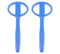 SAFIGLE 2 Piezas Bolígrafo de Seguridad Flexible Azul de Goma, para Firmar | Punta Segura y Cuerpo Ergonómico, Uso , Pacientes y Personal, Formularios y Guardias