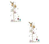 SAFIGLE 2 Piezas calcomanías de pared decoración de la habitación de los niños muro pegatinas etiqueta de la pared de animales pegatina de pared las flores Decorar guardería apliques