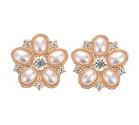 SAFIGLE 2 piezas Cubiertas de Botones de Perlas Falsas para Mujer Accesorios Decorativos Desmontables para Camisas y Blusas Joyería de Puño para Ocasiones Especiales y Decoración DIY