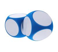 SAFIGLE 2 piezas Dados de Espuma Grandes para Escribir y Borrar Educativo DIY para Contar Fiesta Dados Reutilizables para Enseñanza Interactiva