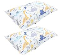 SAFIGLE 2 Piezas De Almohada Para Niños Pequeños De Almohada De Viaje Para Niños De Almohada De Viaje Para Protector Almohada Resbaloso Sobre Algodón Bebé Conjunto De Varias Piezas