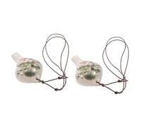 SAFIGLE 2 Piezas De Instrumento Musical De 6 Agujeros Para Niños Y Niñas Flauta Ocarina Musical China Transversal Ideal Para Principiantes.