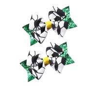 SAFIGLE 2 Piezas Diademas de Niña Fútbol Accesorios Deportiva Clips de Moño Fiestas