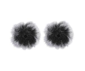 SAFIGLE 2 Piezas Escudo De Ruido Del Micrófono Choques Espuma Para Parabrisas De Micrófono Cubierta Del Parabrisas Micrófono De Solapa Viento Felpa Sintética Tapa De Protección Esponja