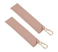 SAFIGLE 2 Piezas Estuche de Grano de para de Mosquetón y Diseño de Textura Sintética con Cierre Tamaño 16x3.5 Cm Bolígrafos para Oficina y Escuela