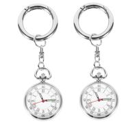 SAFIGLE 2 Piezas Formulario De Estudiante De Enfermería Pequeño Reloj De Bolsillo Alfiler De Enfermera Ver Llavero Cordón De Reloj Llavero Enfermera Mirar Material De La Correa: Aleación