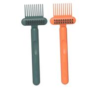 SAFIGLE 2 Piezas Limpiador de Cepillos de Pelo, Rastrillo de Limpieza Portátil, Herramienta de Limpieza de Peines y Cepillos