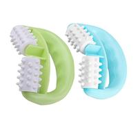 SAFIGLE 2 Piezas Masajeador de Rodillos para Músculos de Profundo Rodillo de Espinillas Herramienta Relajante para Espalda Masaje Muscular Casa Manual para Piernas y Yoga