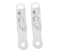 SAFIGLE 2 piezas Multifuncional Cortador de Judías con Mango de Plástico Acero Inoxidable Elimina Tallos y Corta Tiras Utensilio de Cocina Portátil para Uso Doméstico de Blanco