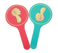 SAFIGLE 2 Piezas Paletas Resistente de Doble Cara de Votación Reutilizables para Plástico Colores Rojo y Verde, Fáciles de Usar Profesores y Jueces en Aula y Actividades Diversas