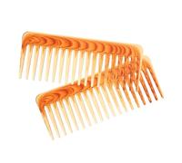 SAFIGLE 2 Piezas Peine De Dientes Anchos Cabello Dentado Peines Ondulado Peine Gigante Peine De Dientes Desenredar Marrón El Plastico Color Aleatorio