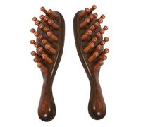 SAFIGLE 2 Piezas Peine De Masaje Meridiano Para Cabelludo Unidades Desenredante Para Cabello Peine De Dientes Anchos Portátil Limpiador De Cabelludo Anticaspa De Masaje