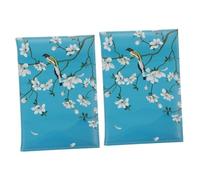 SAFIGLE 2 Piezas PU Pasaporte Titular Tarjeta Cubierta De La Cartera Bloqueo De Equipaje Pasaporte Cartera Delgada Funda De Pasaporte Fundas Protectoras De Tarjetas Titular del Libro De