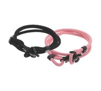 SAFIGLE 2 Piezas Pulsera Estética Tortuga a de Parejas para Aleación Marina Diseño en y Cuerda Ligera Que Resbalones, Estilo Juego Oceánica para Cualquier Ocasión