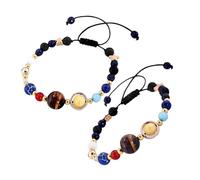 SAFIGLE 2 Piezas Pulsera Estrella Guardiana De Pulsera De Piedra Natural Temática Espacial Para Mujer Ocasión