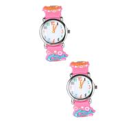 SAFIGLE 2 Piezas Reloj Cuarzo Niños Relojes Decoración Muñeca Relojes para Niños 7 a 10 Años Relojes para Niños Chicos Reloj para Niñas Los Niños Miran Adorable Reloj Mirar 3D