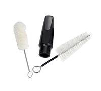 SAFIGLE 2 Piezas saxofon alto saxofón alto buena elección para saxofonistas limpieza y cuidado del saxofón instrumento musical manga del pulgar cepillar Boquilla