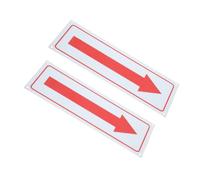 SAFIGLE 2 piezas Señales de Flecha Metálicas Rojas de Aluminio Duradero Indicadoras de Dirección para Interiores y Exteriores para Control de Tráfico Fábricas Almacenes Oficinas y Centros