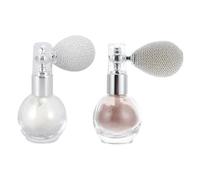 SAFIGLE 2 Piezas Spray Body Highlighter Botellas de Spray para Brillantitos y Polvo para Maquillaje Corporal Fiesta Boda y Celebraciones Nude