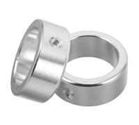 SAFIGLE 2 Piezas Tapa de Extremo de Aleación de Aluminio M5 X 15 | Anillo de Fijación, Diámetro Interior 26mm y Exterior 34mm, para Barras y Asas de Kettlebell