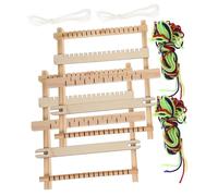SAFIGLE 2 piezas Telar de Madera Pequeño Kit DIY Manual para Herramienta de Educativa para Desarrollo Intelectual y Creatividad