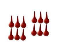 SAFIGLE 2 Series Bola De Limpieza De Polvo Consejos De Eliminación De Cera Para El Oído Herramienta De Lavado De Oídos Removedor Bulbo Nasal Bulbo Del Oído Caucho Rojo 6 Piezas*2