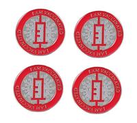 SAFIGLE 2 Series Broche De Prevención De Epidemias Insignia De Ropa Pin De Solapa Médico Broche Portátil Pasadores Pines Vacunados Delicado Pin De Solapa Rojo 4 Piezas*2