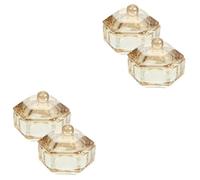 SAFIGLE 2 Series Copa De Cristal De Champán Líquido Taza De Uñas Taza De Plato De Uñas De Vidrio Plato De Arte De Uñas Cuenco Para Uñas Vaso De Cristal Orange 2 Piezas*2