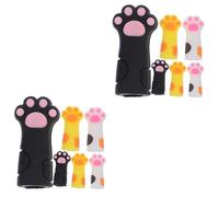 SAFIGLE 2 Series Corte De Gatos Corte De Piel Muerta Pinzas Para Cubrir Cutículas De Uñas Clavos Cubierta Para Cortaúñas Chiquillo Protector Dedo Gel De Sílice 6 Piezas*2