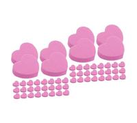 SAFIGLE 2 Series Lima De Uñas De Manicura Esponja De Uñas Exfoliante Bloque Amortiguador Para Suavizar Las Uñas Herramienta De Manicura Bloques De Búfer De Uñas Rosa 50 Piezas*2