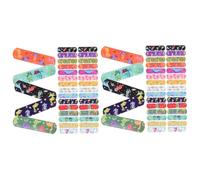 SAFIGLE 2 Series Vendaje De Dibujos Animados Vendajes Envoltura Banda Piel Tiras Adorables Parches Hemostáticos Vendas De Colores Vendaje Pegatinas Educación Física 150 Piezas*2