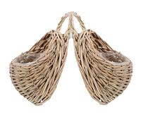 SAFIGLE 2 Uds Cesta Colgante Tejida De Mimbre Maceta Decorativa para Colgar En La Pared Cesta De Mimbre a De Hecha A Mano a Colgante De Flores para La Decoración De La Boda