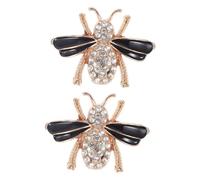 SAFIGLE 2 Uds. Clips De Abalorios Para Zapatos De Abeja Con Diamantes De Imitación Hebillas De Cristal Ostentosas Para Zapatillas Joyería Extraíble Abalorios Para Zapatos De Tacón Alto