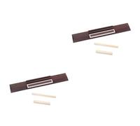 SAFIGLE 2 Uds Cuerda Ponticello Puente De Guitarra Hueso De Ternera Bambú