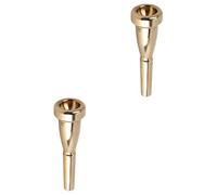 SAFIGLE 2 Uds Removedor De Bocina Metal Bobby Shew Instrumento Dorado Accesorios De Repuesto Para Altavoces Boquilla Trompeta 7C