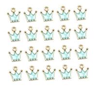 SAFIGLE 20 Piezas Colgantes Azul Conjunto Bisutería Aleación para Pulseras Pendientes DIY Accesorios Moda