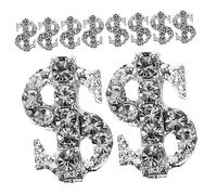SAFIGLE 20 Piezas Esmalte De Uñas Signo De Dólar Adornos Para Uñas De Mujer Decoración Para Manicura Dijes De Metal Postizas Para Nail Art Diy