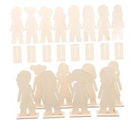 SAFIGLE 20 Piezas Madera sin Terminar para Manualidades Formas Divertidas para Pintar y Decorar Tablas de Madera Natural para Bricolaje y Proyectos Creativos Casa