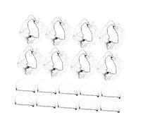 SAFIGLE 20 Piezas Redecilla Elástica Invisible para Moño de Ballet Pack Malla de Nylon Accesorios para Mujeres para Danza