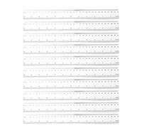 SAFIGLE 20 Piezas Regla Transparente de Plástico de 12 Pulgadas | Flexible, Resistente y Ligera, Útil para Estudiantes, Dibujo Técnico y Uso Diario en Escritorio