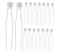 SAFIGLE 20 Piezas Rhinestone Metal Bridal Hair Forks For Elegant Updos Versatile Accessories For Weddings And Festivals