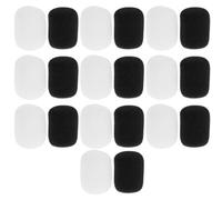 SAFIGLE 20 protectores antiviento para micrófono: Protectores antiviento de esponja para micrófono de diadema, que reducen el ruido, ideales para cantar, entrevistas, eventos y escenarios.