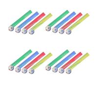SAFIGLE 20 Unidades Regla de Madera de 18cm Diseño de Fútbol, Borde Redondeado y Ligera, Accesorio Divertido para Premio Estudiantil y Material de Matemáticas Color Aleatorio