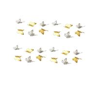 SAFIGLE 200 Piezas Accesorios de Hierro para Diy de Charm Espaciador con Agujero de Material para Diademas y Horquillas y Plata