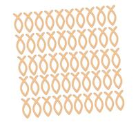 SAFIGLE 200 piezas Colgantes Peces Madera Natural para Manualidades DIY Estilo Mediterráneo Decoración Náutica Infantil Aula Fiesta Temática Mar Océano